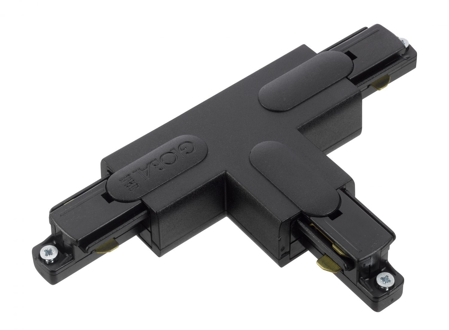 GB37-2 T-koppling Global 1-fas skena mattsvart