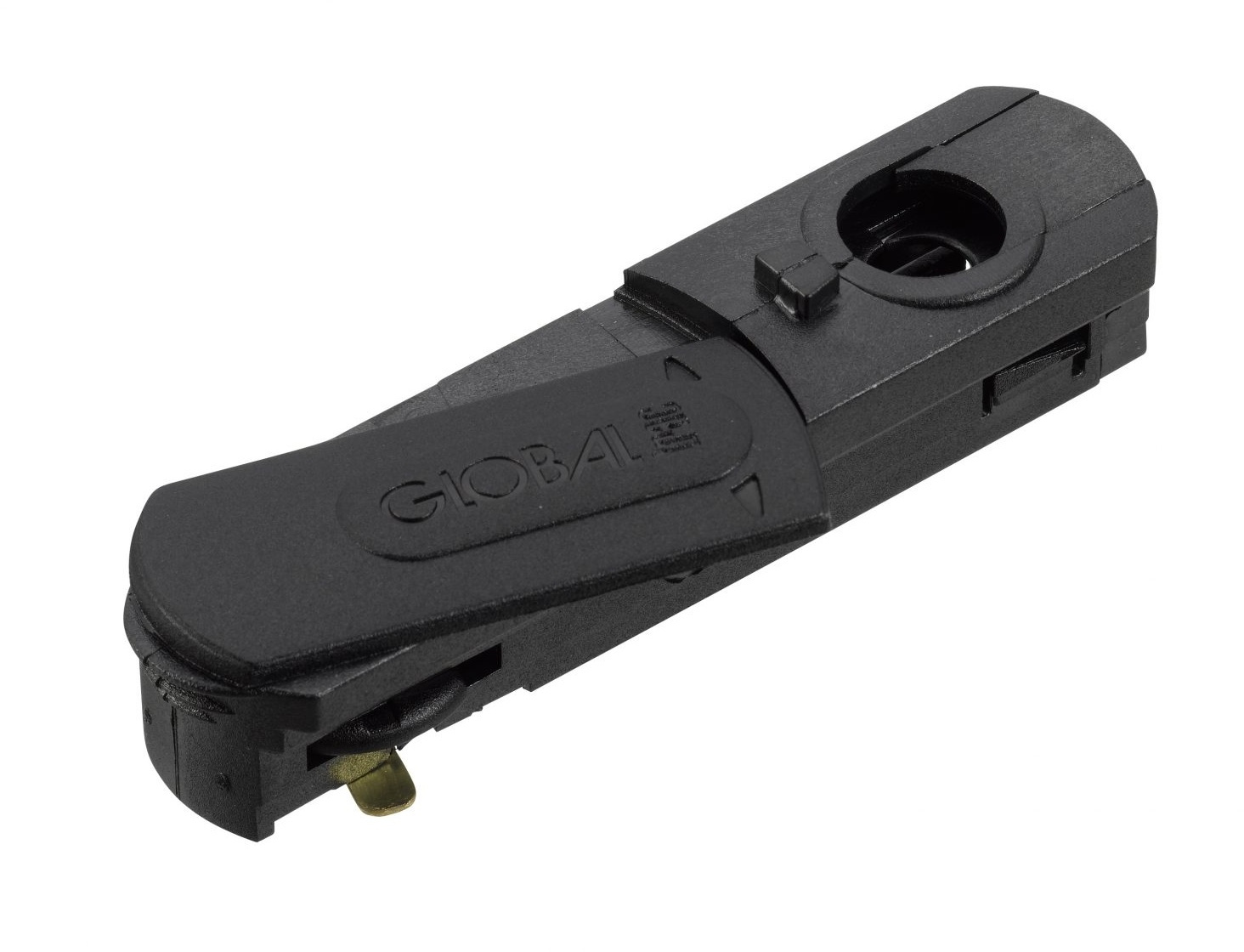 GB66-2 1-fas pendeladapter inkl avlastare svart