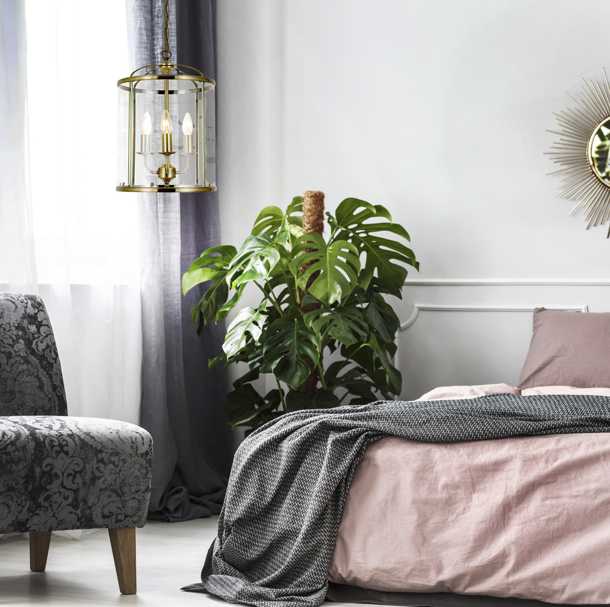 BUDGIE taklampa �28, antik