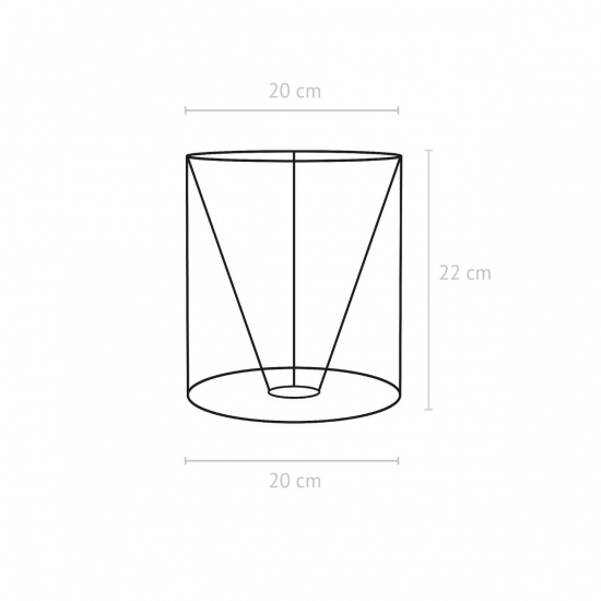 Celyn Lampsk�rm, Lin Offwhite 20cm