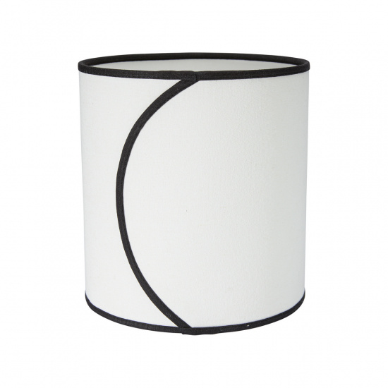 Celyn Ava lampsk�rm, Offwhite/svart 25cm