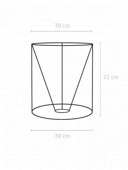 Celyn Lampsk�rm, Lin Offwhite 30cm