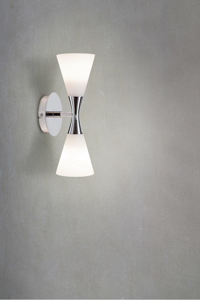 Harlekin v�gglampa Duo krom E14