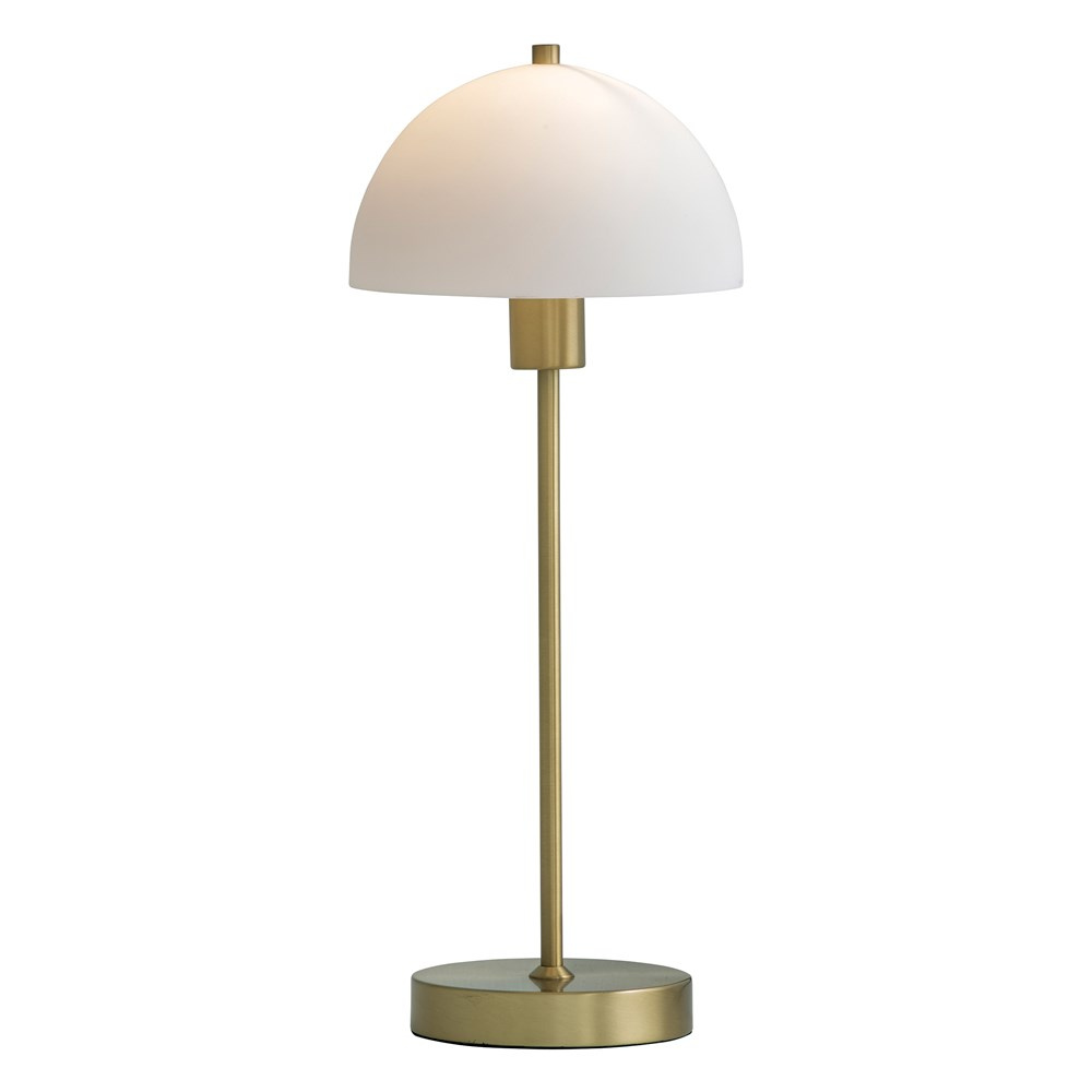 Vienda bordslampa m�ssing/opalglas E14