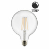 Ljusklla E27 LED 3-steg Dimbar Glob 125 mm Klar 0,4-7W