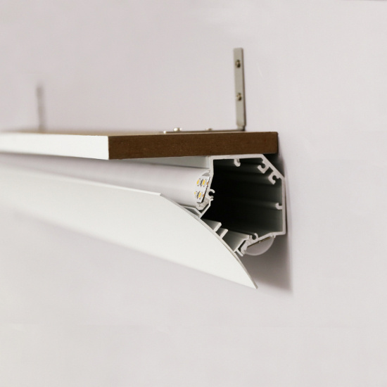 LG7676 Profile 76x76mm - opal diffuser / silver base